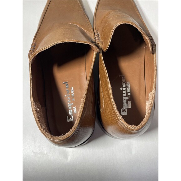 Esquivel Loafers Made in USA Mens Size 14 Brown The Don Shoes Slip On Handmade - Picture 6 of 10